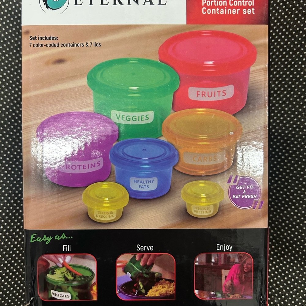 Eterna Portion Control Container Set - Multicolor